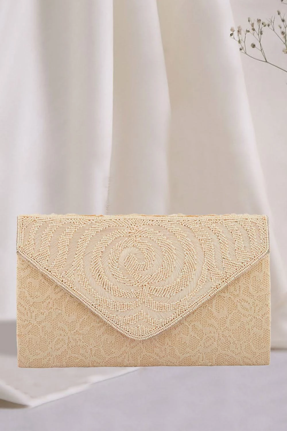Era Collection Pearl Work Clutches, Cream-2.webp